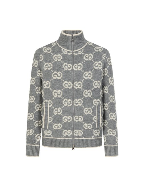 Gucci High-quality Merino Wool Cardigan with Exquisite Details