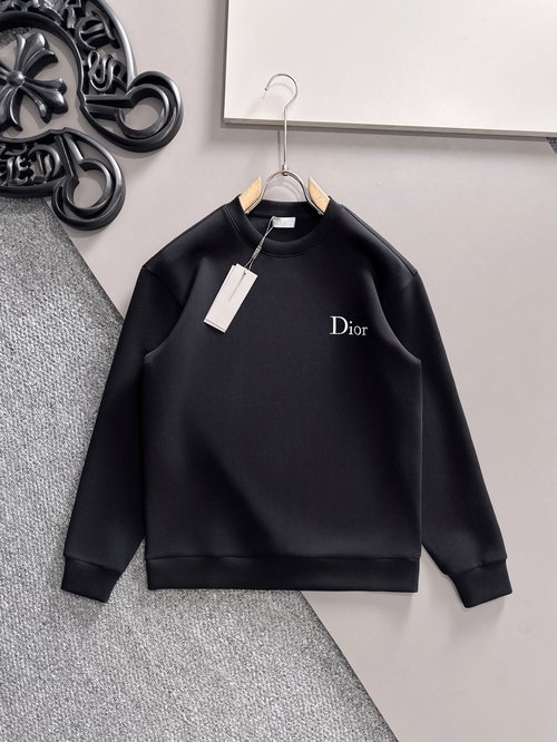 Dior Fashionable Unisex Round - Neck Hoodie in Air - Layer Fabric