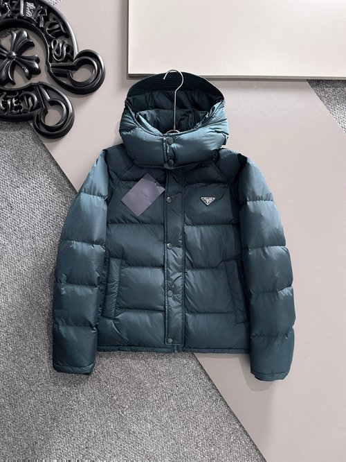 Prada Down Jacket with Removable Hood, High Comfort