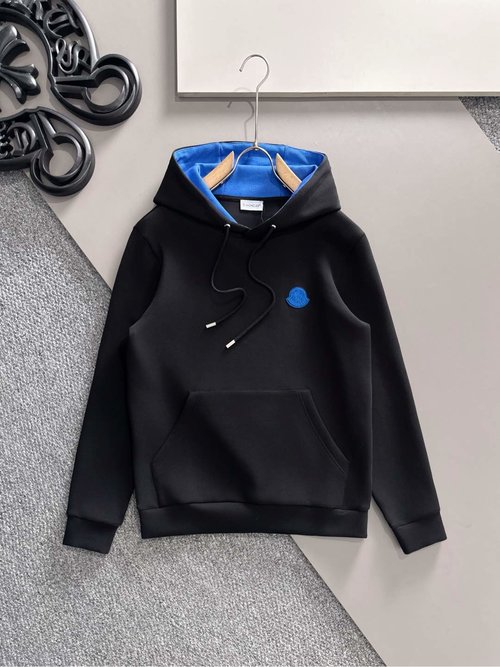 Moncler Stylish Hooded Sweatshirt Showcasing Innovative Logo Pattern