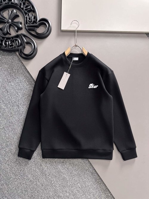 Dior Space Cotton Pullover with Letter Logo, Comfortable and Stylish