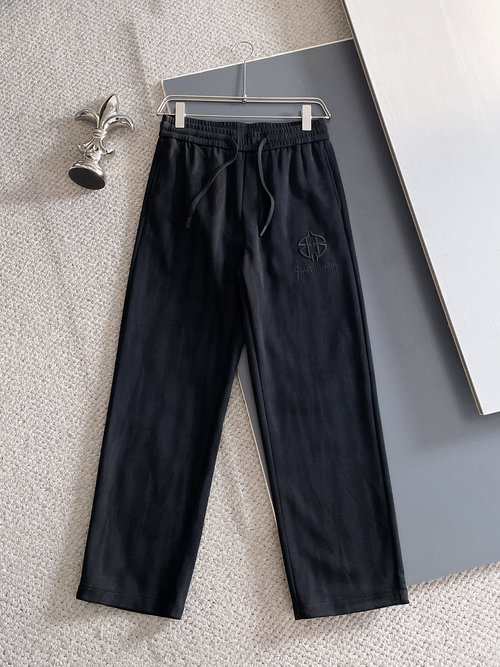 Balenciaga New Casual Pants with Classic Logo, High Comfort