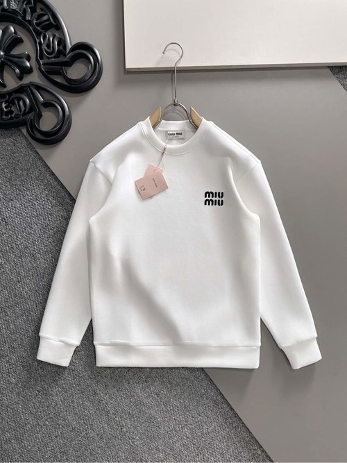Dior Letter Logo Space Cotton Pullover Sweatshirt