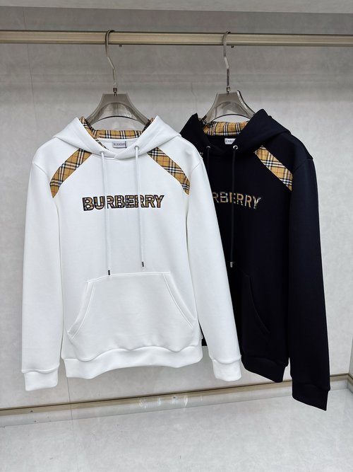 Burberry Fashionable All - Cotton Hooded Sweatshirt with Logo