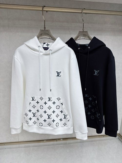 Louis Vuitton Stylish Imported Cotton Hooded Sweatshirt