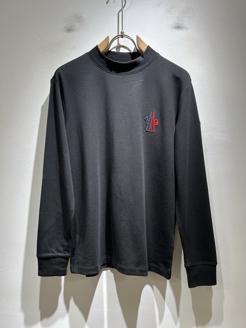 Moncler Comfortable Long-Sleeved Base Layer with Logo Embroidery
