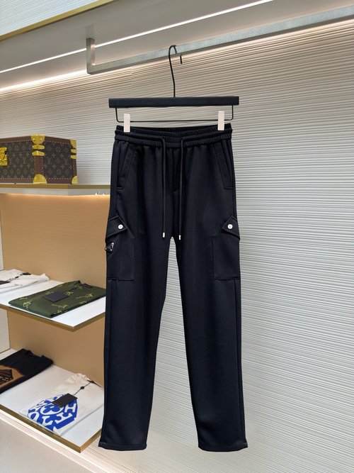 Prada Fashionable New Logo Casual Pants