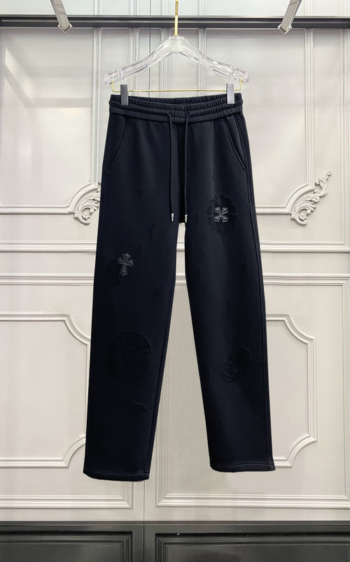 Chrome Hearts New Arrival: Casual Pants with Classic Logo and Good Comfort