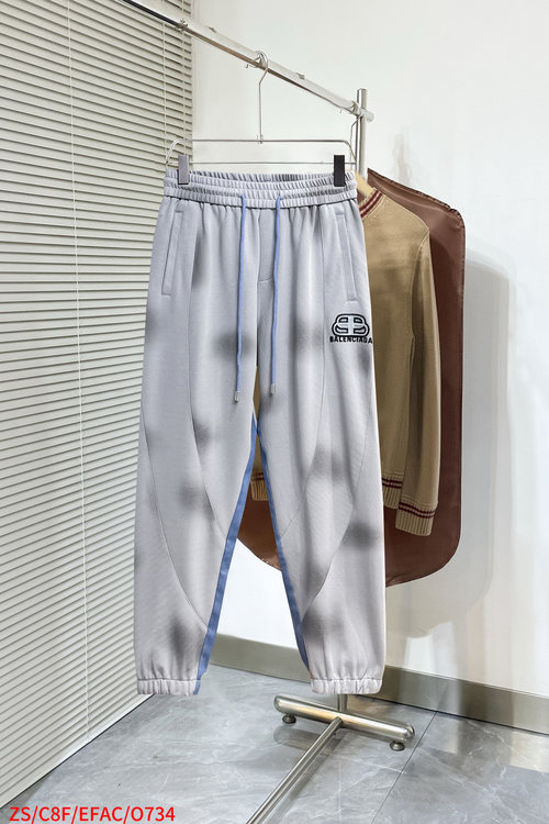 Balenciaga New Casual Pants with a Classic Logo and High Comfort