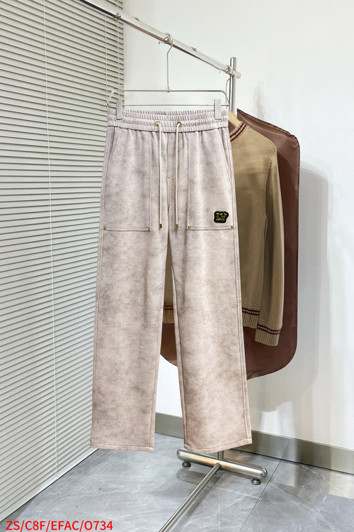 Louis Vuitton New Casual Pants with a Classic Logo and High Comfort