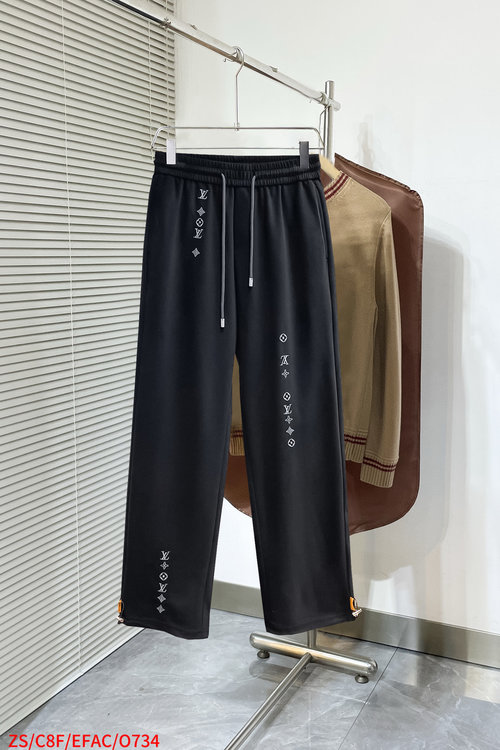 Louis Vuitton New Casual Pants with a Classic Logo and High Comfort