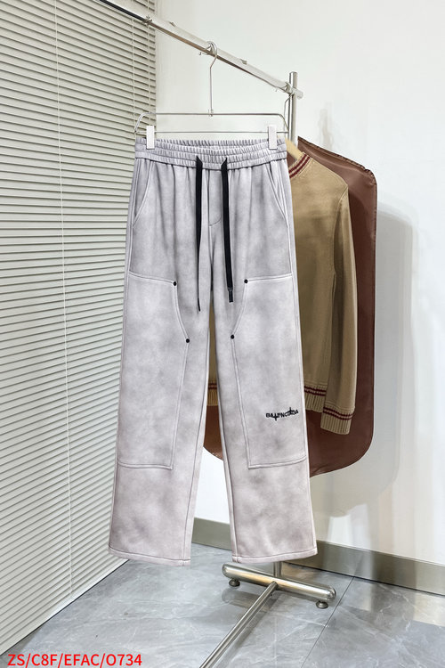 Balenciaga New Casual Pants with a Classic Logo and High Comfort