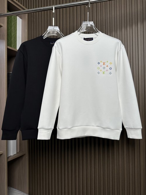 Louis Vuitton Air Layer Cotton Sweatshirt with Iconic Embroidery