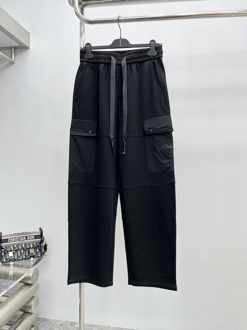 Prada Casual Pants: Imported Fabric Selection
