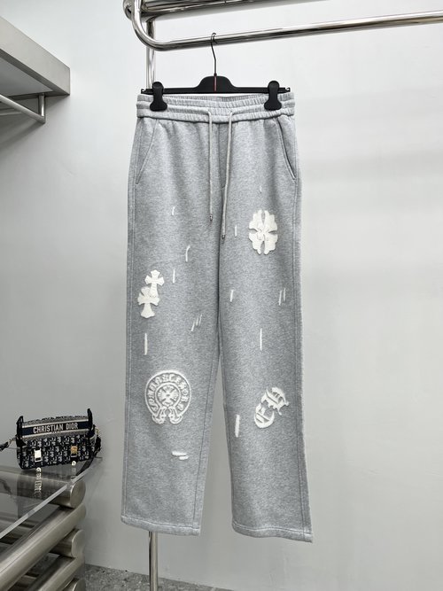 Chrome Hearts Casual Pants: Imported Fabric Selection