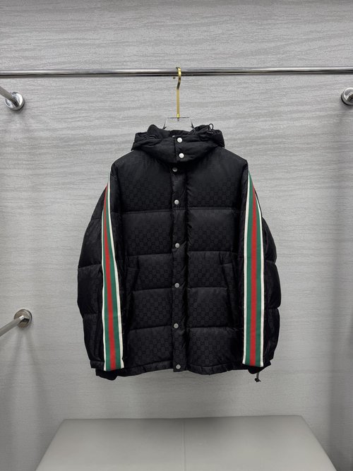 Gucci Couple Hooded Down Jacket with Waterproof Fabric