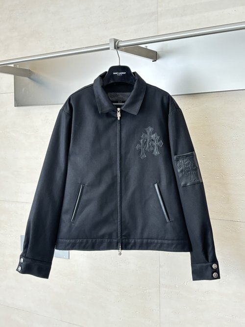 Chrome Hearts Autumn Pure Leather Quilted Jacket