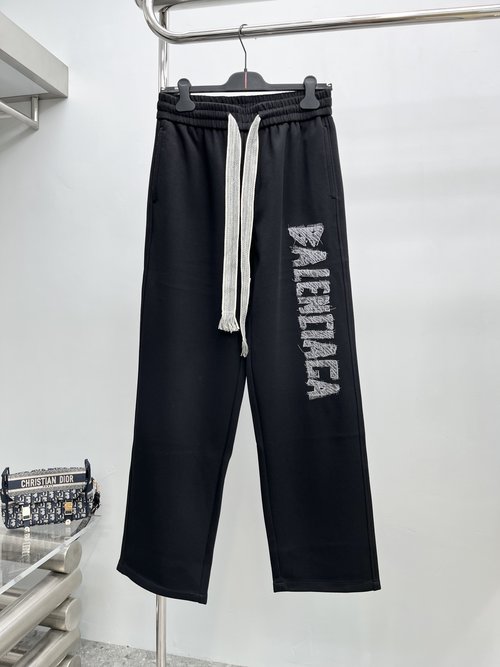 Balenciaga Newly Launched Casual Pants with Custom Logo Fabric