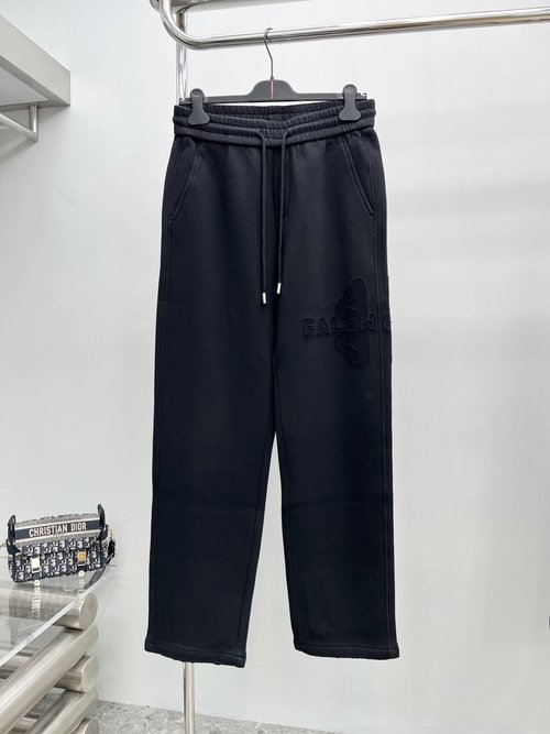 Balenciaga New Casual Pants Featuring Classic Logo, Exceptional Comfort