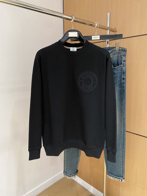 Burberry Premium Crafted Round Neck Sweatshirt with Embroidery