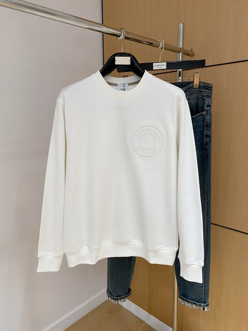 Burberry Top-quality Round-neck Pullover with Embroidery