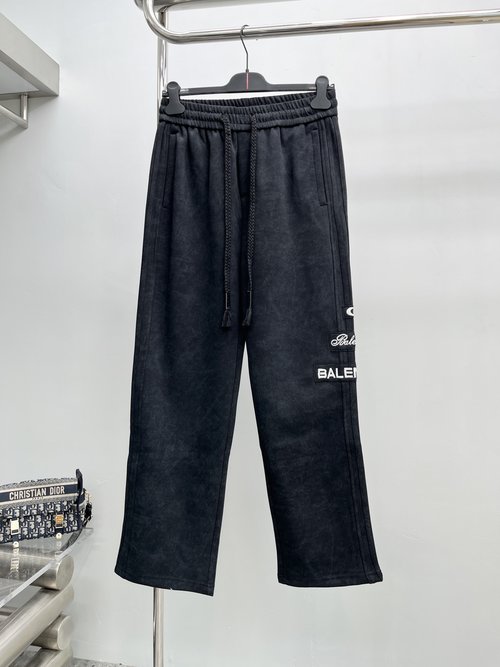 Balenciaga New Casual Pants Featuring Classic Logo, Exceptional Comfort