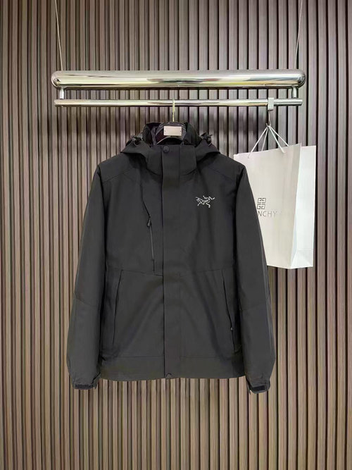 ArcTeryx Detachable Down Jacket with Classic Embroidery