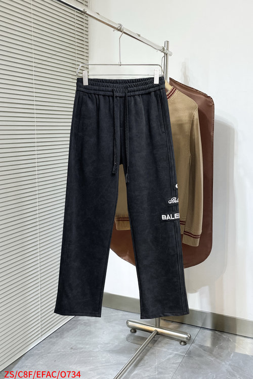 Balenciaga Signature Logo Stitched Comfortable Casual Trousers