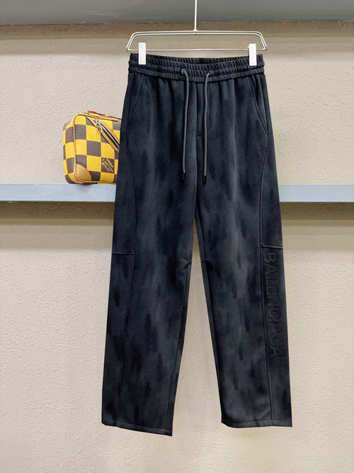 Balenciaga New Style Logo Casual Pants with Custom Fabric