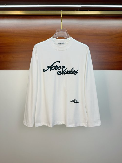 Acne Studios Comfortable Long-Sleeve Round-Neck T-Shirt
