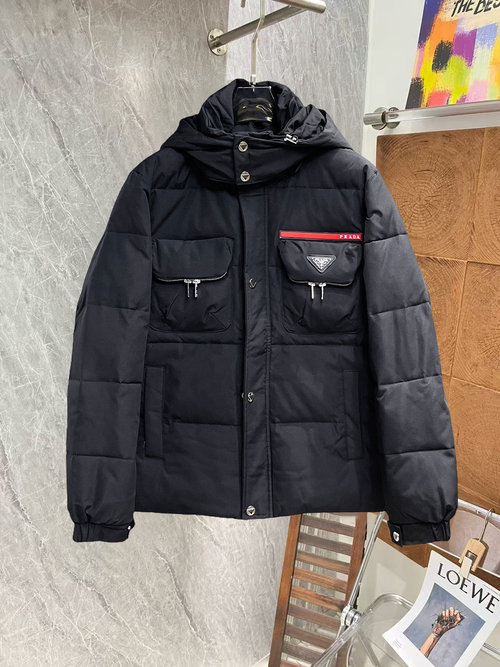 Prada 90% Down-Filled, Warm & Stylish Reversible Jacket