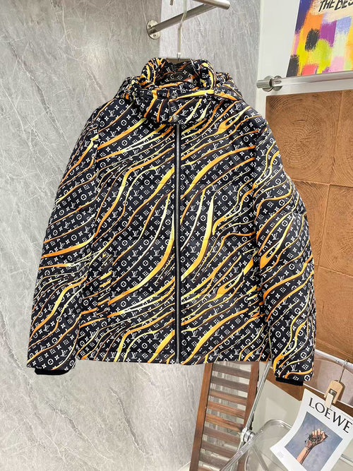 Louis Vuitton 90-Down Filled Fashionable Matching Warm Jacket