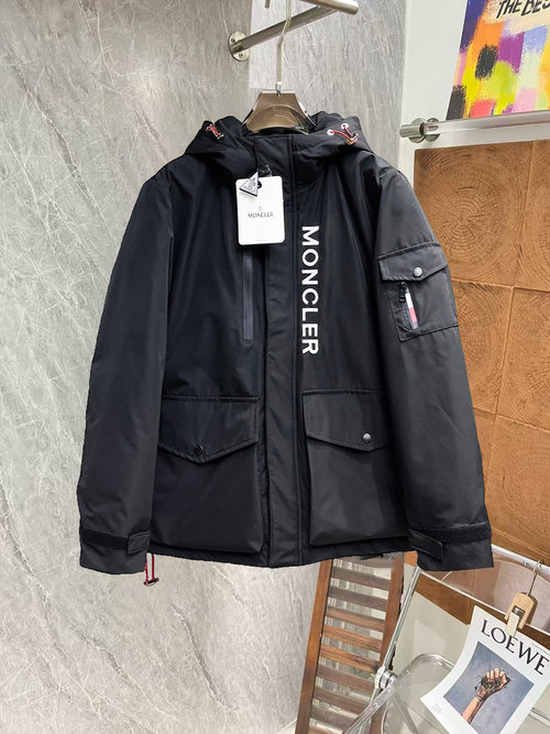 Moncler Premium 90 Down Jacket with Logo & Colorful Design