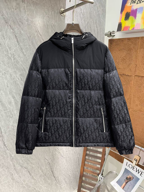 Dior Premium Down Jacket with 90% Down and Logo