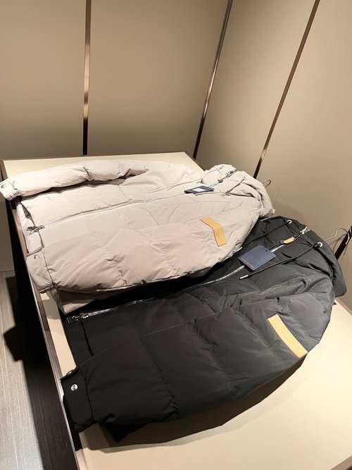 Louis Vuitton Premium Down Jacket with Embroidered Motif