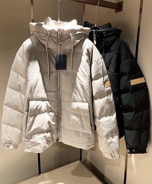 Louis Vuitton Custom Nylon Embroidered Jacket with Polo Neck