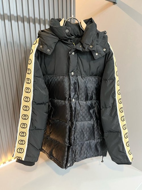 Gucci Limited Edition Reflective Patchwork Down Jacket