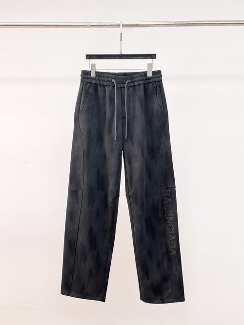 Balenciaga Retro-refundable Logo Casual Pants with Custom Fabric
