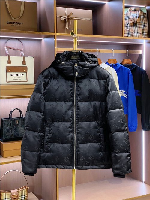 Louis Vuitton Premium 90% Down Jacket with Logo and Colorful Design