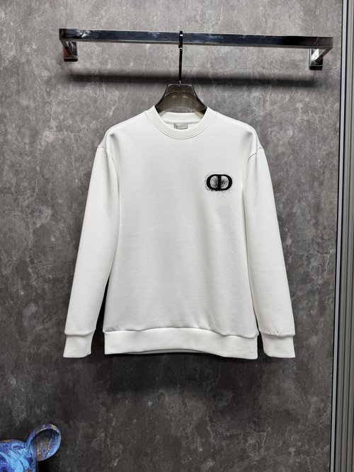 Dior Unisex Air Layer Round Neck Printed Sweatshirt