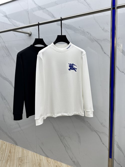 Burberry Versatile Shirt with Embroidery and Premium Fabric