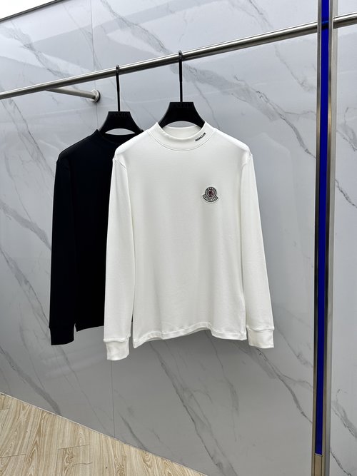Moncler Warm Long-sleeved Base Layer with Logo Embroidery