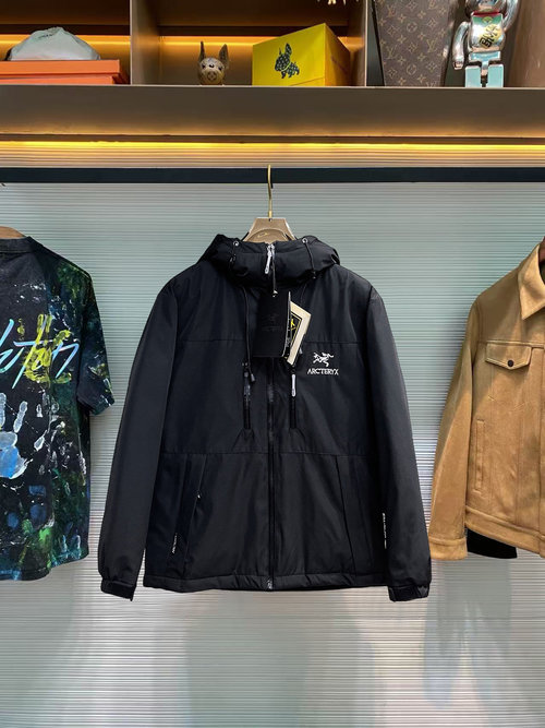 ArcTeryx Premium 90% Down Feather Jacket with Logo and Color Block