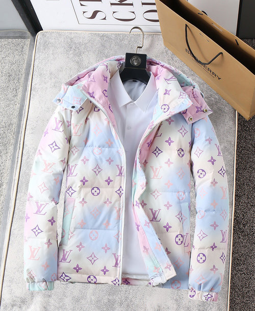 Louis Vuitton Premium 90% Down Jacket with Logo and Color Design