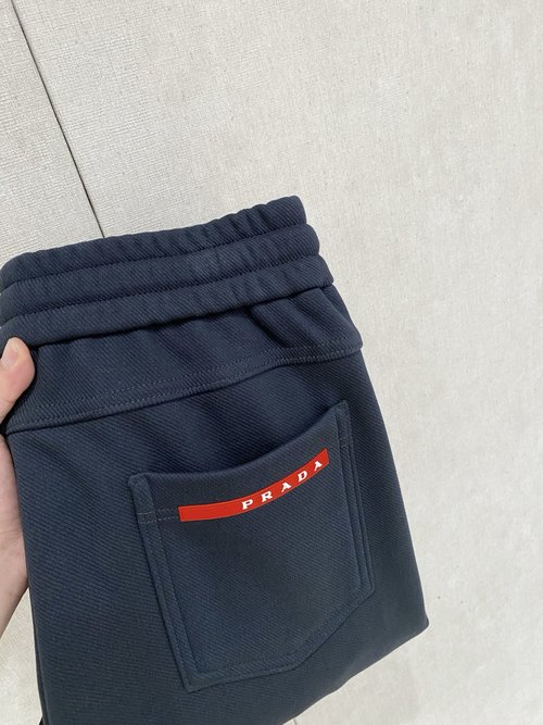 Prada New Casual Pants with Exclusive Fabric and Stylish Fit