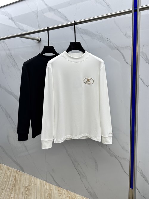 Burberry Warm Long-Sleeve Base Layer with Embroidered Design