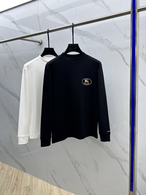 Burberry Warm Long-Sleeve Base Layer with Embroidered Design