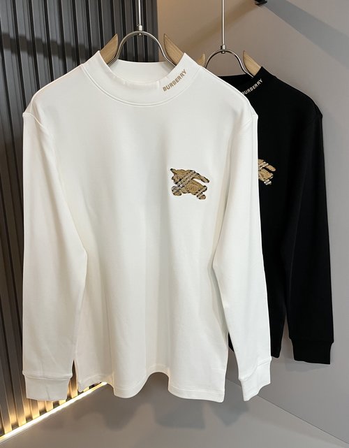 Burberry Premium Logo-Embroidered Long-Sleeve Base Layer
