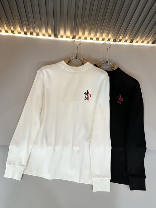 Moncler Breathable Long-Sleeve Base Layer with Logo