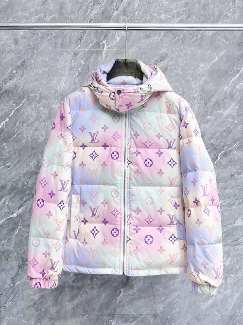 Louis Vuitton Premium 90-Down Jacket with Logo & Color Block